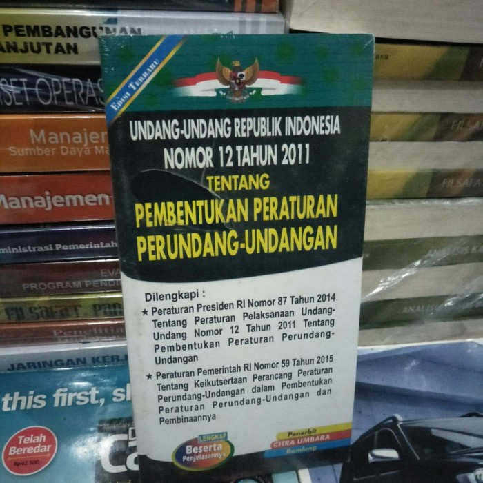 Jual ORI UNDANG UNDANG REPUBLIK INDONESIA NOMOR 12 TAHUN 2011 TENTANG ...