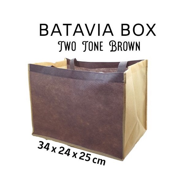 

Goodie bag serbaguna TwoTone Brown 34x24x25cm