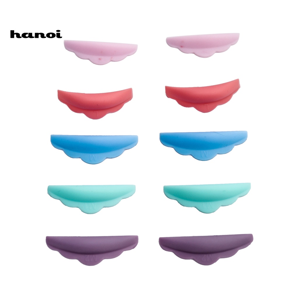 HQTM_5Pairs/Set Silicone Lash Perm Pad High Elasticity Non-Irritating Eyelashes Perming Rods Soft Extension Pad for Beauty Salon