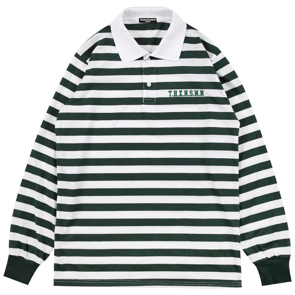 Thanksinsomnia Bianca Rugby Striped Green