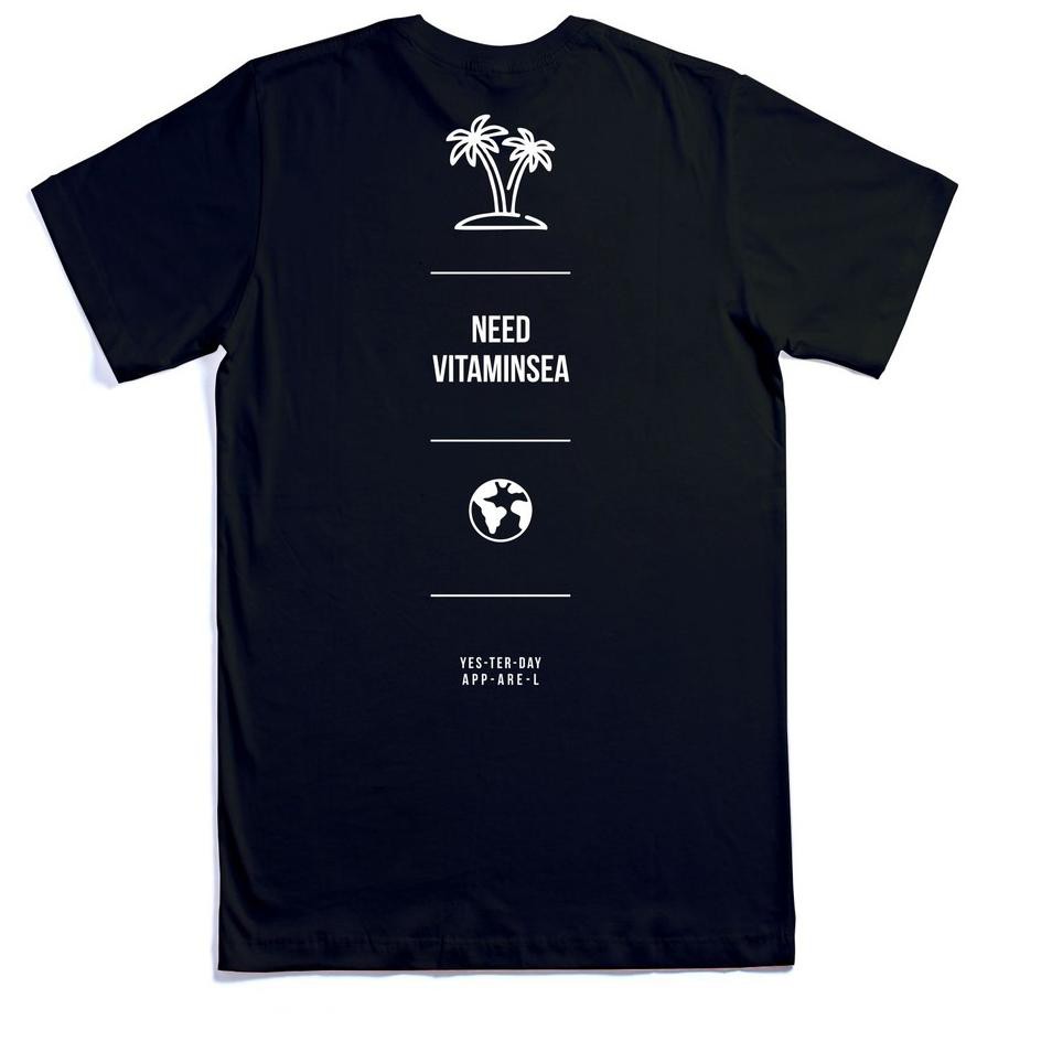 Terbaruϟday T-Shirt Vitaminsea Black Yesterday
