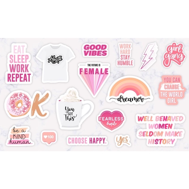 STIKER TUMBLR AESTHETIC SET / Stiker Pack Aesthetic /Stiker Hp Laptop/ Sticker Tumblr-2
