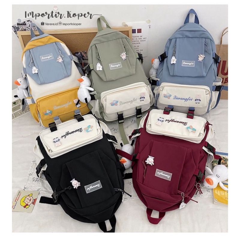 Joshee tas ransel wanita Backpack wanita Backpack pria tas sekolah Tas