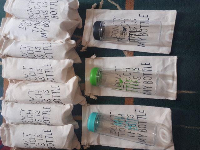 Promo [1kg 12pcs] My Bottle Transparan Bening Dengan Sarung Anti Pecah
