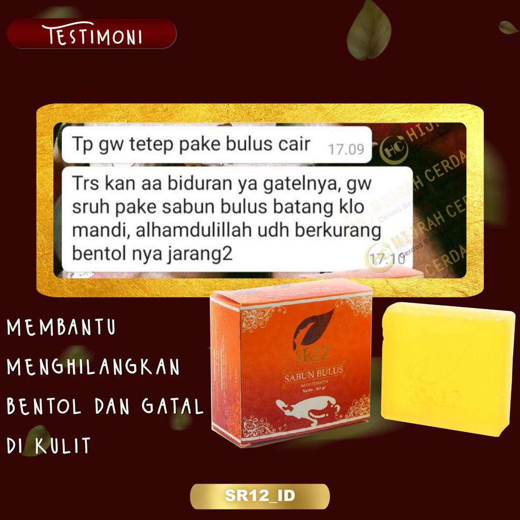 SABUN BULUS SR12 / MENGENCANGKAN WAJAH / AMPUH ATASI STRETCH MARKS / SELULIT TUBUH