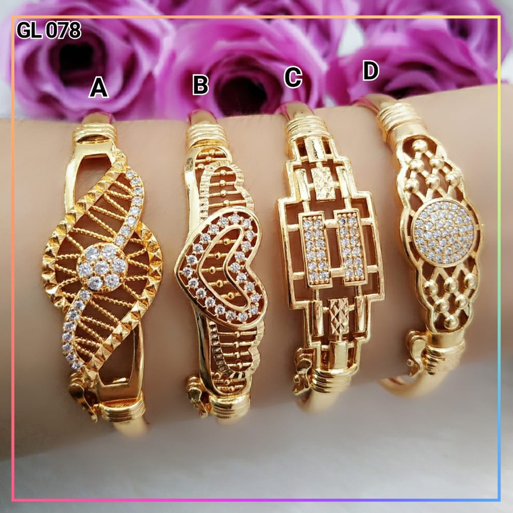 Gelang xuping gelang dewasa bangle/bangkok permata lapis emas gold GL 078