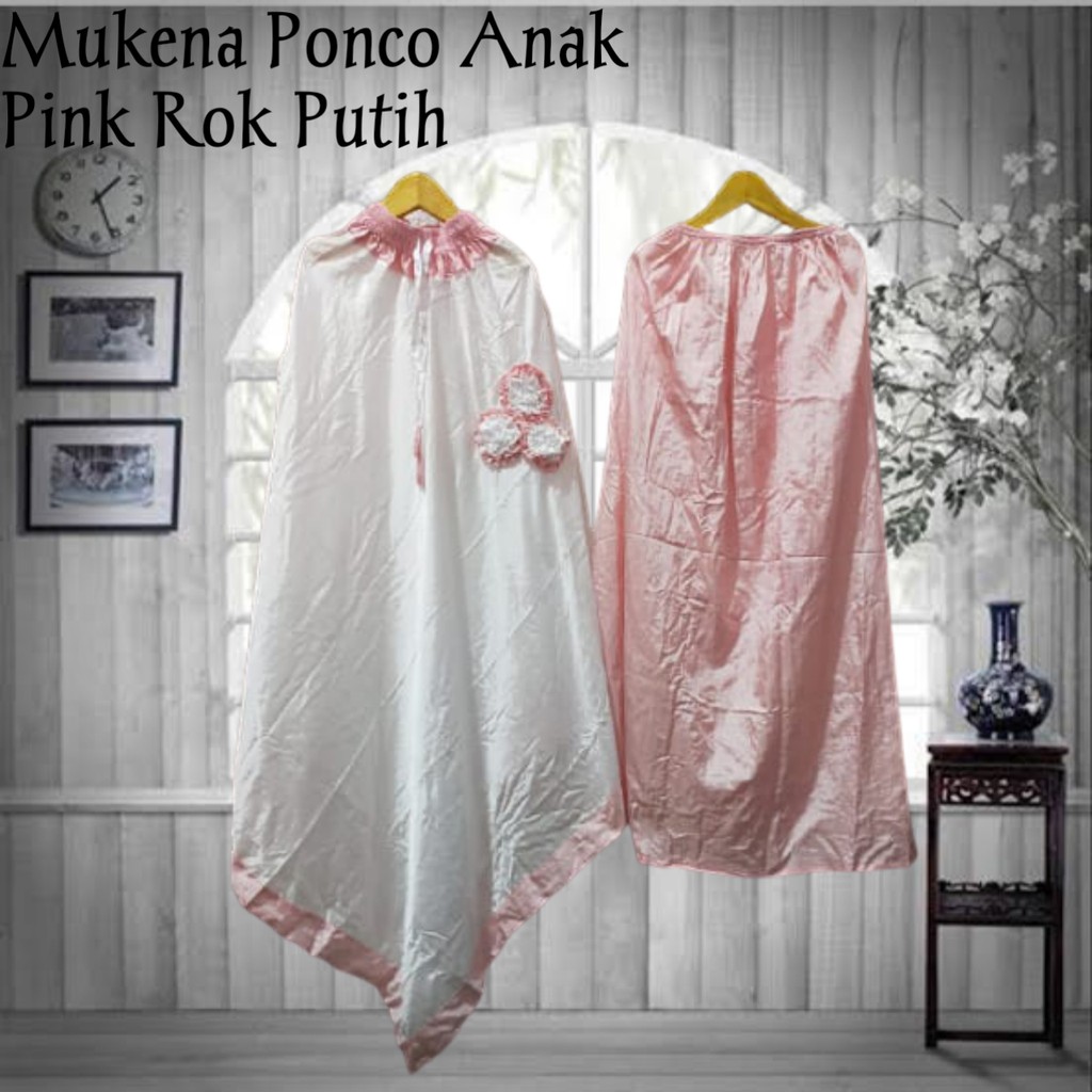 Mukena anak ponco platinum