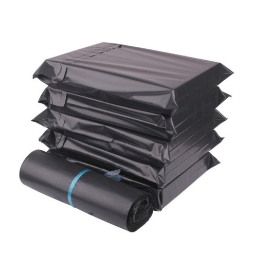 

POLYMAILER HITAM GLOSSY Isi +-100 lembar (Plastik Amplop)