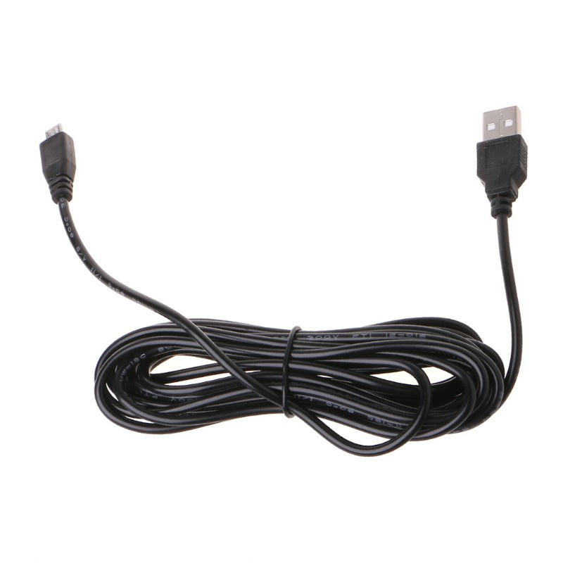 CRE  3.5m Car Camera DVR Power Cable Charger Adapter for Dash Cam Output 5V/2A Mini Micro USB