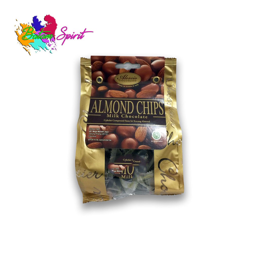 

ALESSIO ALMOND CHIPS MILK CHOCOLATE 100GR