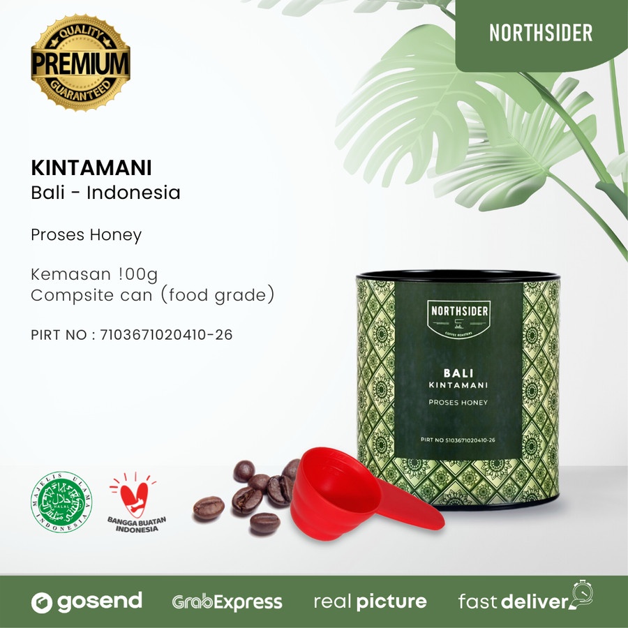 BIJI KOPI ARABIKA BALI KINTAMANI HONEY - 100GR NORTHSIDER COFFEE