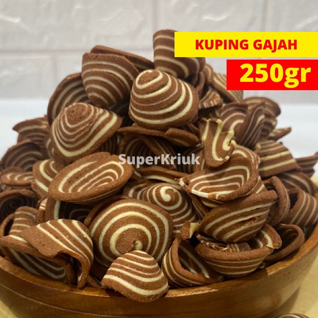 

Cemilan Kuping Gajah Cum Cum Makanan Ringan Manis 250gr