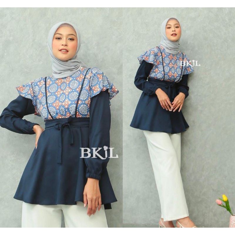 M - L - XL - XXL Atasan Batik Wanita PPBTK07 modern asli Pekalongan