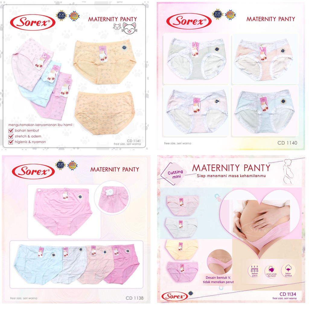 Celana Dalam SOREX / CD Ibu Wanita Hamil 1134 / 1138 / 1140 / 1141 / 1200 (Maternity Panty)