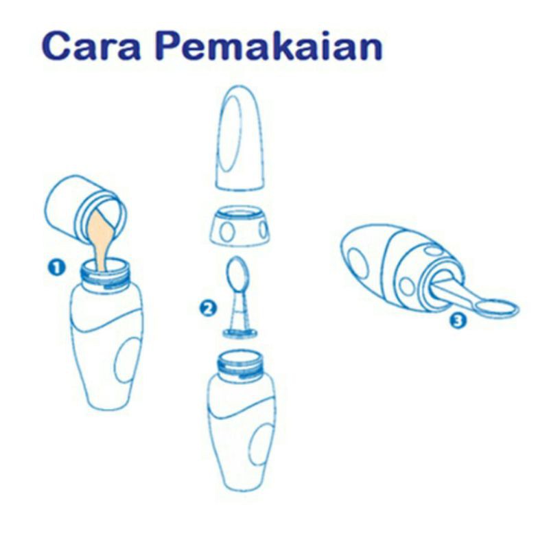 Makassar Baby Safe Botol sendok belajar makan bayi MPASI bottle spoon soft squeeze JP 029 jp029