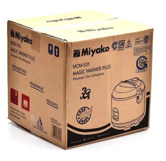 MIYAKO Rice Cooker 1.8 Liter 3 In 1 MCM 528 - Magic Com