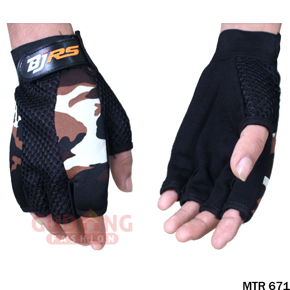 Sarung Tangan Motor Hal Finger Loreng - MTR 671