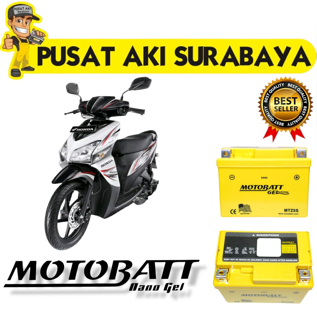 AKI KERING ORIGINAL MOTOBATT SEPEDA MOTOR HONDA VARIO OLD VARIO 110 115