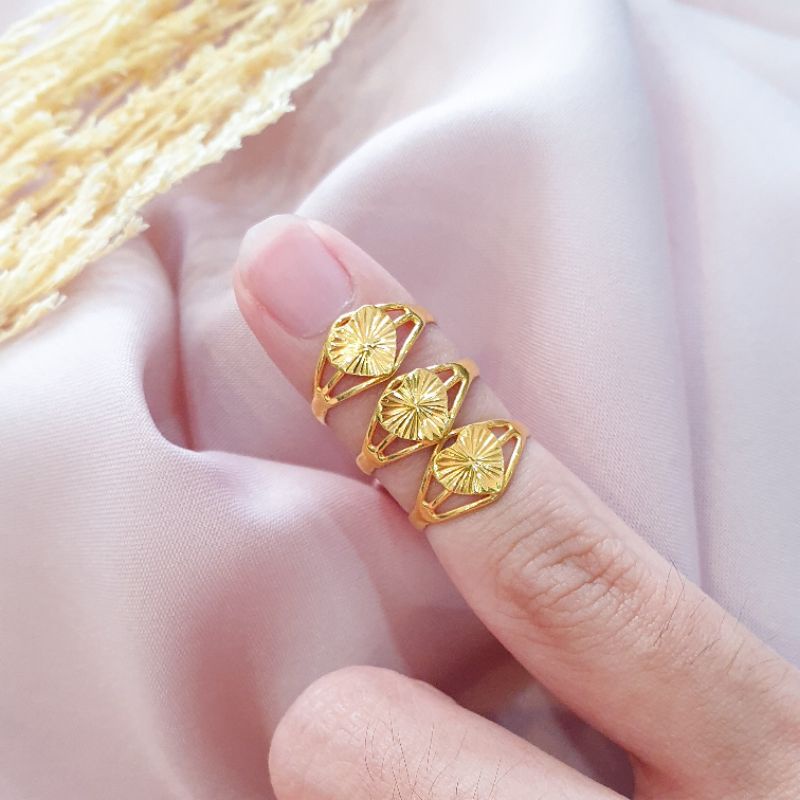 [EMAS 24K] [LIMITED STOCK] Cincin emas asli 24 karat, perhiasan, cincin anak, cincin fashion, emas