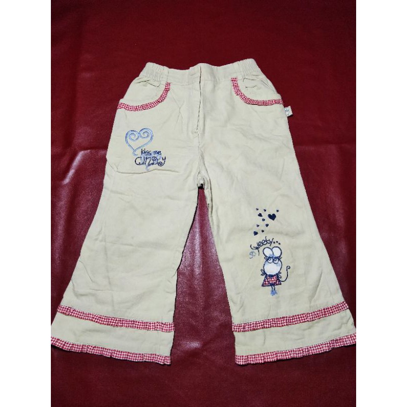Preloved Kids Celana Panjang Little M Usia 6 tahun