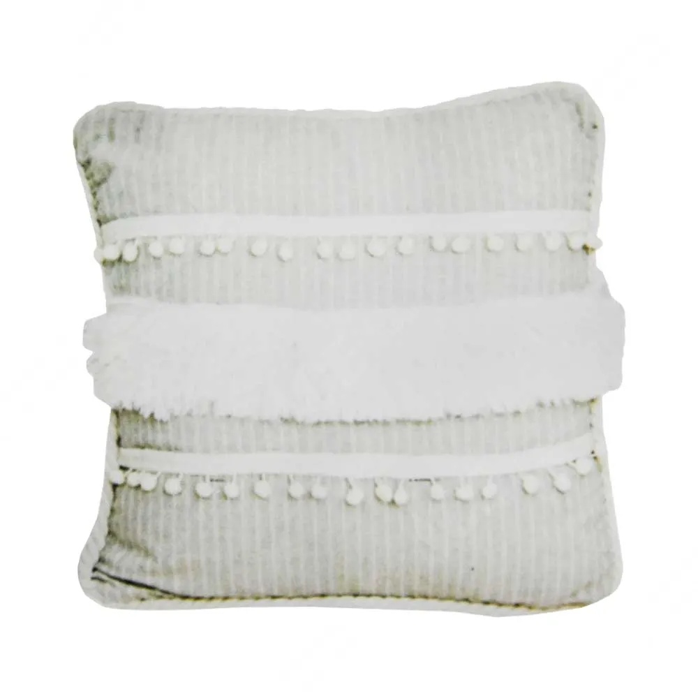 ACE Arthome 45x45 Cm Sarung Bantal Sofa Bulu Dekoratif - Abu-abu