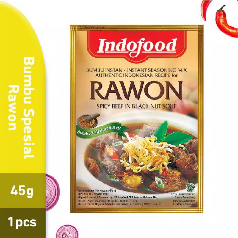 

Bumbu Spesial Indofood Rawon 45gr - 1 pcs AYES TOSERBA