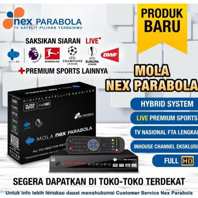 Nex Parabola Mola Hitam Termurah