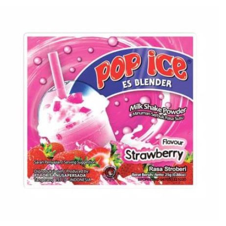 

Pop Ice Rasa Strawberry Renceng (Isi 10 sachet)