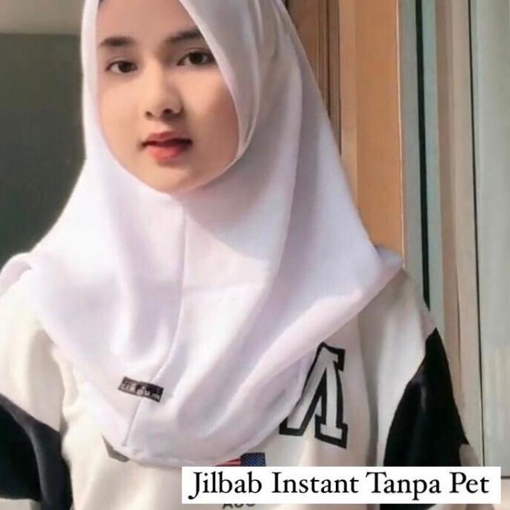 Sangat Nyaman.. Jilbab sekolah Instant paris premium (berlabel mughit)
