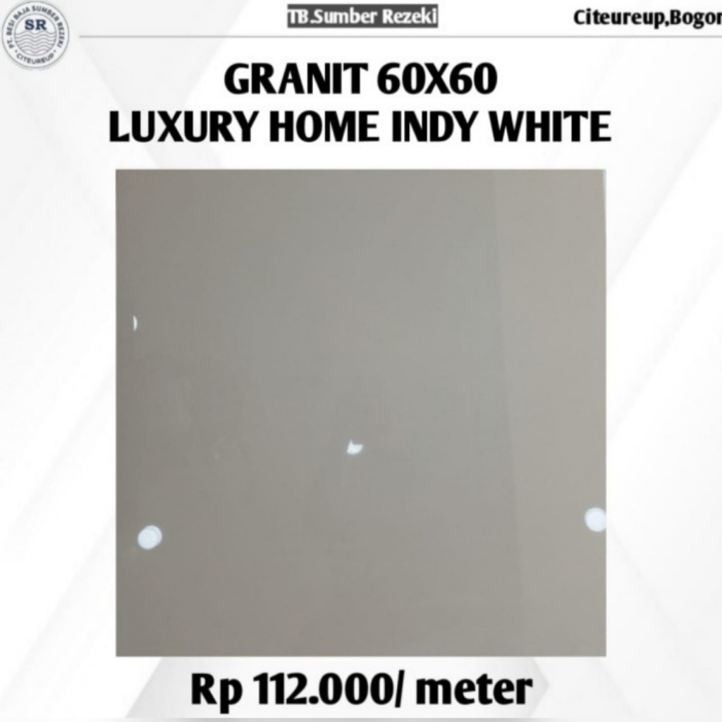 GRANIT 60X60 LUXURY HOME INDY WHITE/CREAM POLOS