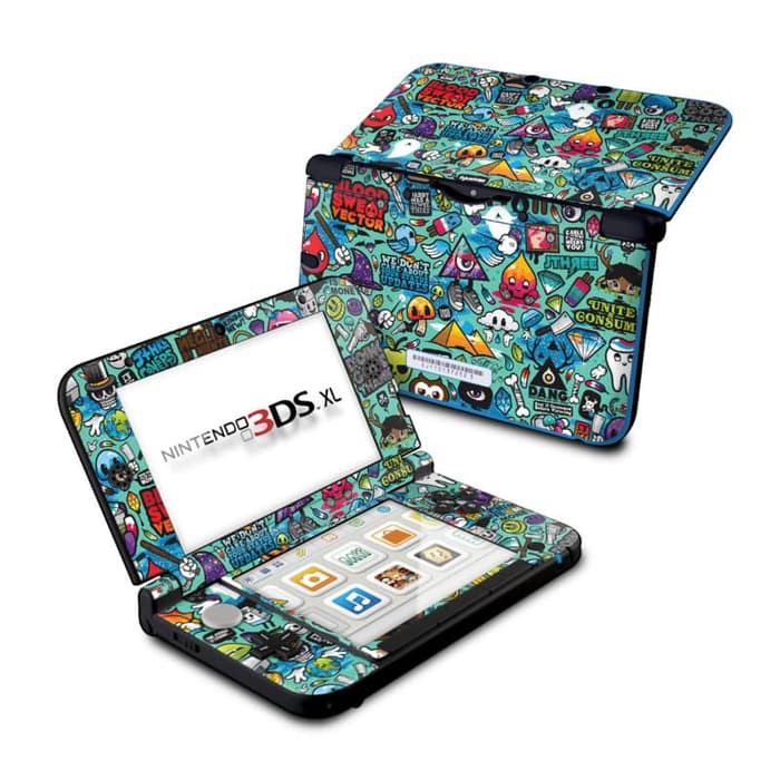 Garskin skin  Premium old / New Nintendo N3ds XL  - doodle