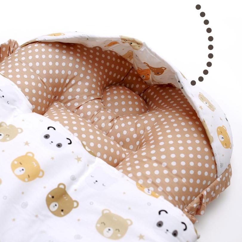 ☂ KASUR BAYI SLEEPINGBAG DENGAN SELIMUT TOPI BAHAN TEBAL DAN LEMBUT ❈
