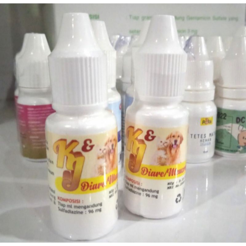 K&amp;J obat diare 10ml obat diare/mencret kucing/anjing