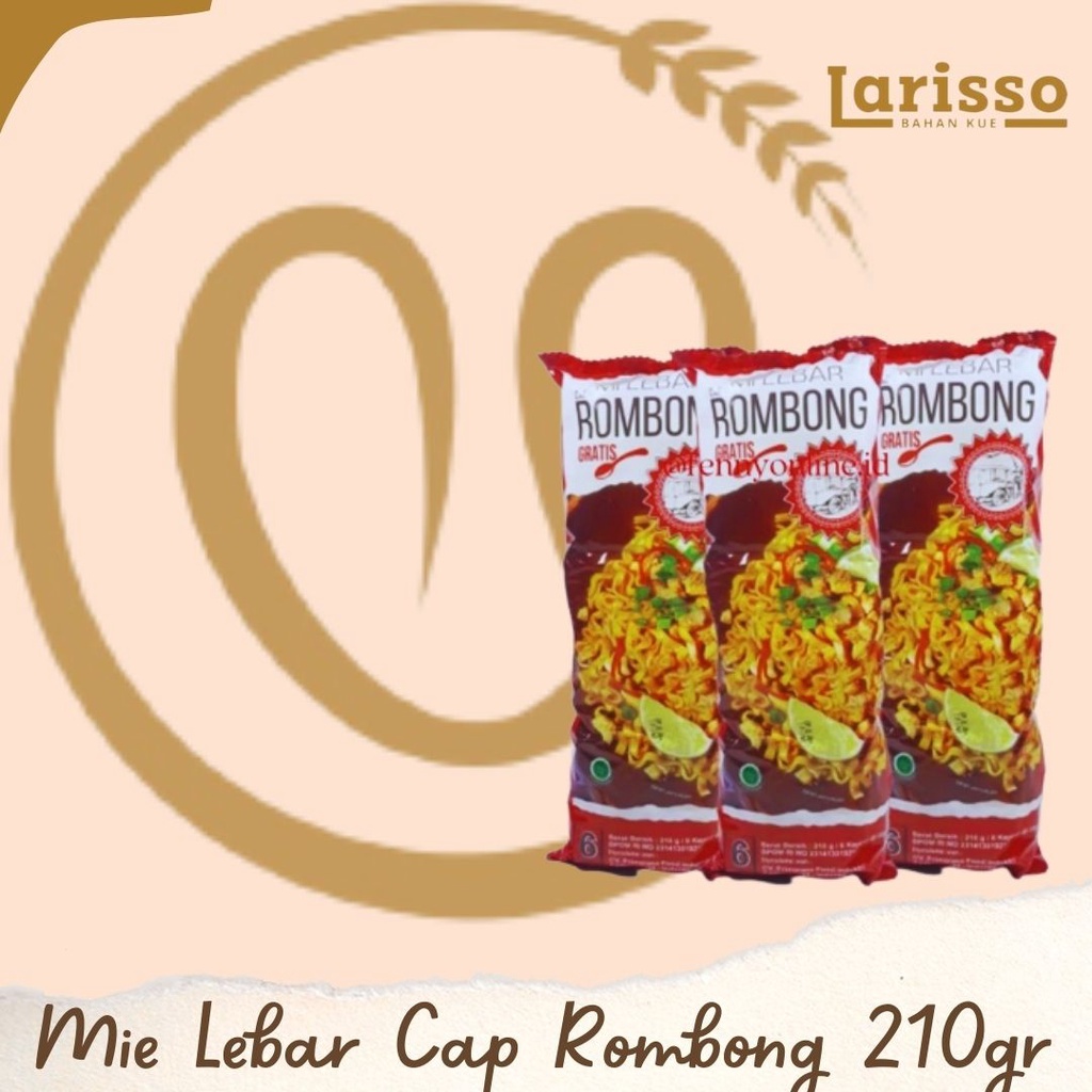 

MIE LEBAR CAP ROMBONG 210GR