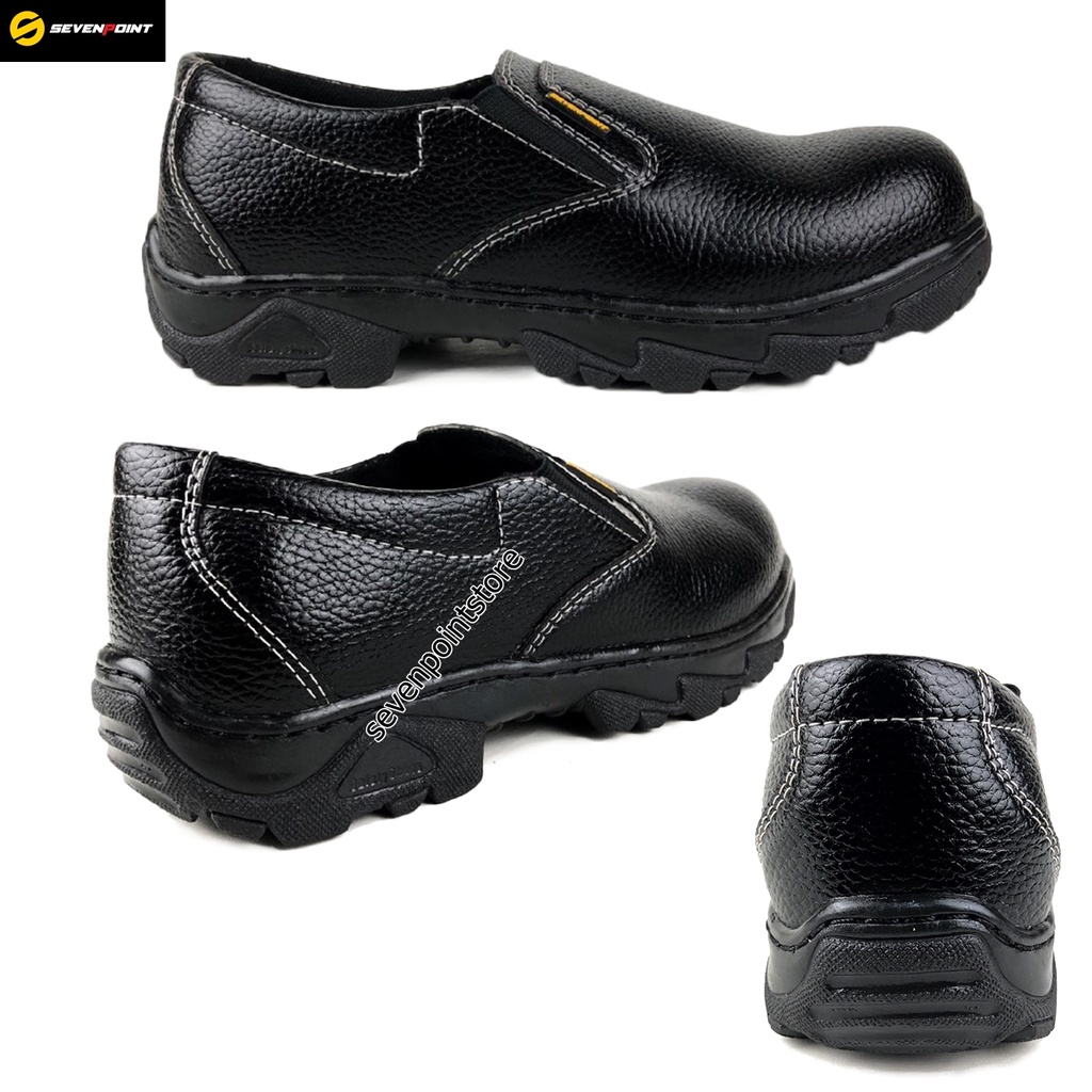 Sepatu Safety Pria Original Slip On Septi Shoes Sefty Kerja Lapangan Safty Ujung Besi Spatu Kerja 04