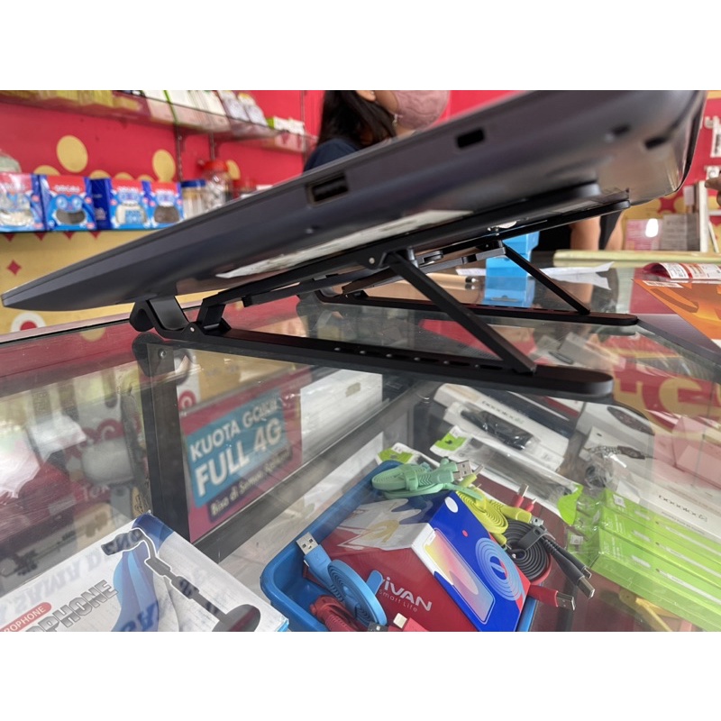 PORTABLE STAND LAPTOP/iPad/Tab/Gadget BAHAN PREMIUM SUPER KUAT