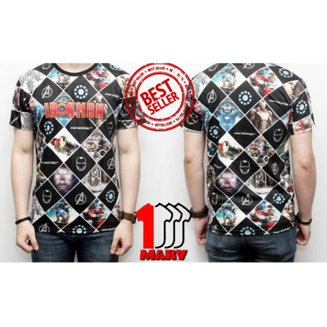 Kaos 3D Full Print DEPAN BELAKANG Cotton Baju Katun Cowok Kaos 3D Full Print DEPAN BELAKANG Cotton Baju Katun Cowok