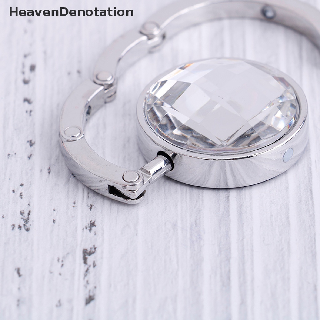 [HeavenDenotation] Portable Foldable Folding Crystal Alloy Purse Handbag Hook Hanger Bag Holder