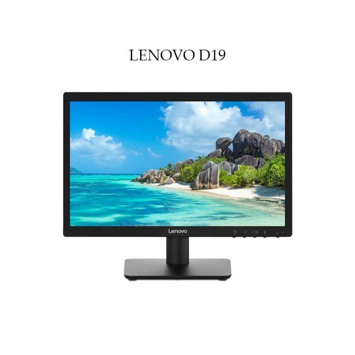 MONITOR LED LENOVO 18.5&quot; / 18 INCH D19-10 RESOLUSI 1366X768 60Hz GARANSI RESMI