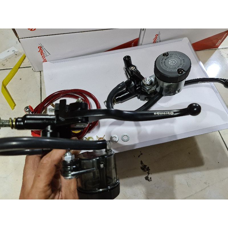 master rem kopling hidrolik rx king cbr gsx vixion dll model bremboo tabung smoke sesuai foto