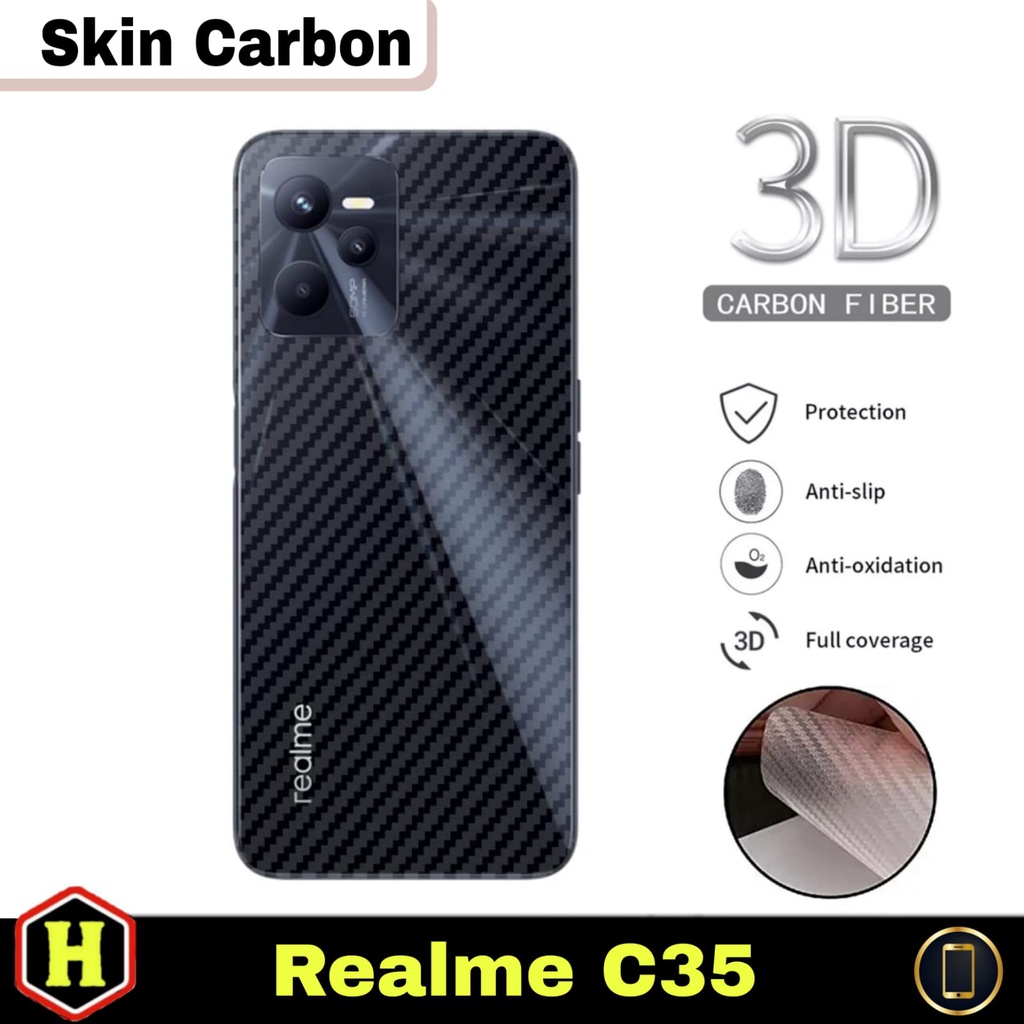 New GARSKIN REALME C35 / NARZO 50A PRIME / NARZO 50 5G / NARZO 50i / NARZO 50A Garskin Carbon Transp