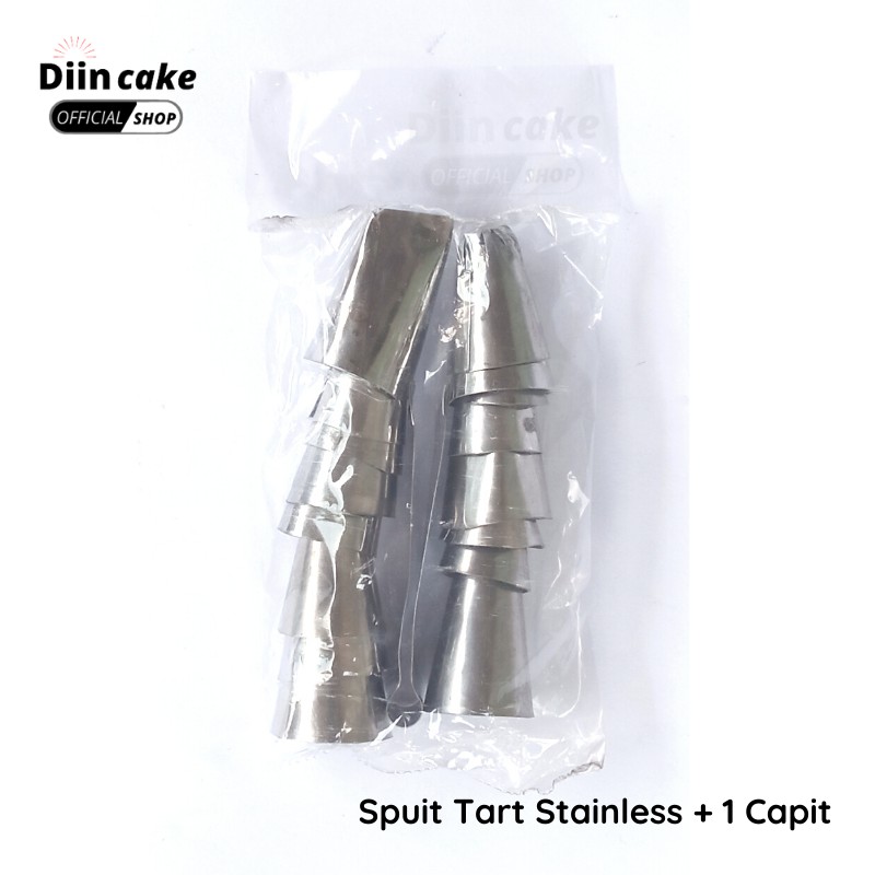 Spuit Lokal 1 Set + Japitan Stainless / Semprit Penghias Dekorasi Kue