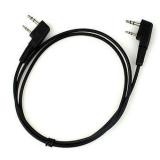 Kabel Transfer Program Frekuensi Channel Antar 2 HT Baofeng UV5R/A/E UV82 Radio Handy Walkie Talkie