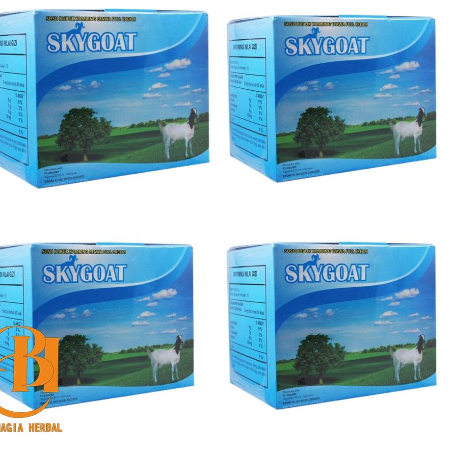 

Ready Stock Paket Susu Kambing Etawa Skygoat Sky Goat Full Cream 4 Box ..