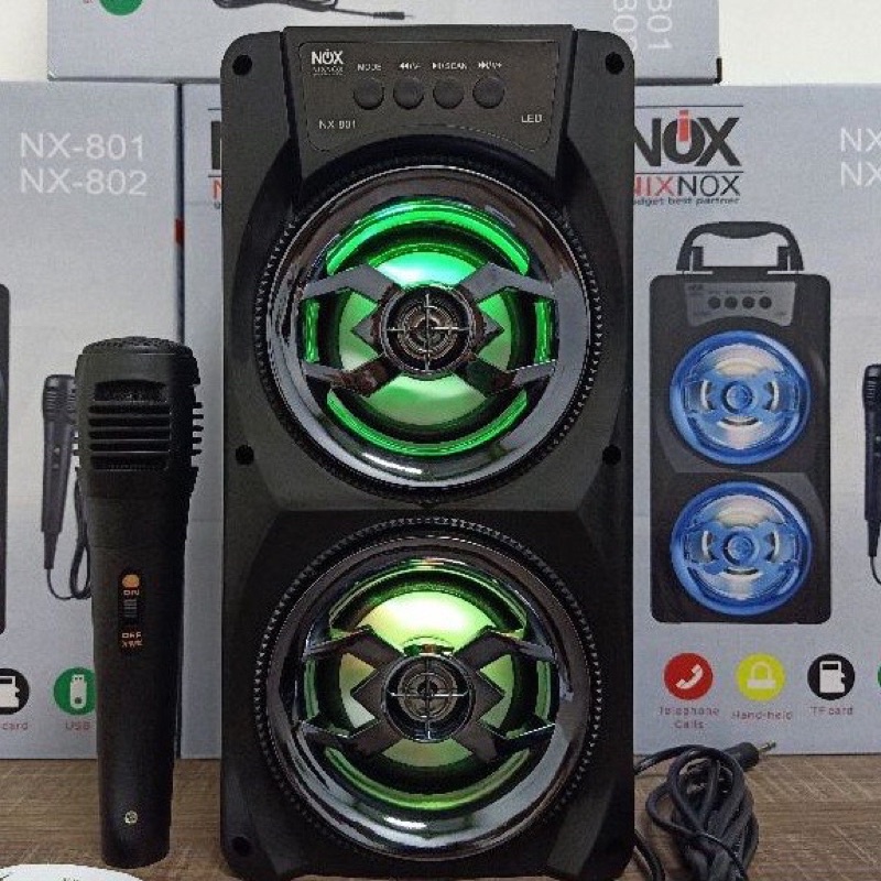 Speaker bluetooth NX-801 free mic speaker bluetooth termurah