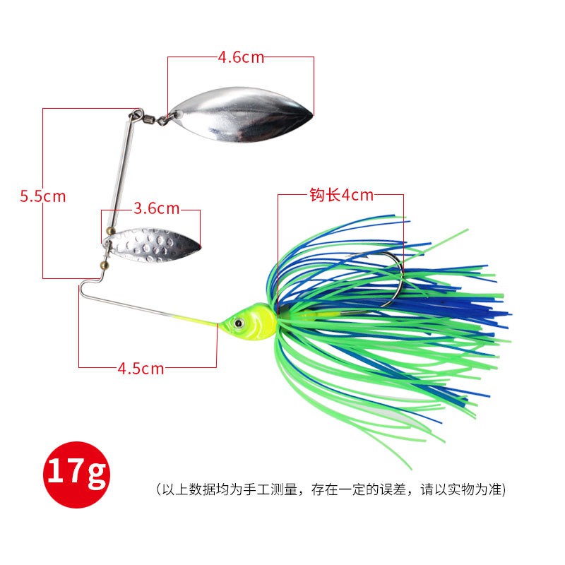 1Pc Umpan Pancing Spoon Spinner Fishing Lure Metal Sequin Klasik 15.6g Hias Bulu Wobbler Untuk Ikan Bass