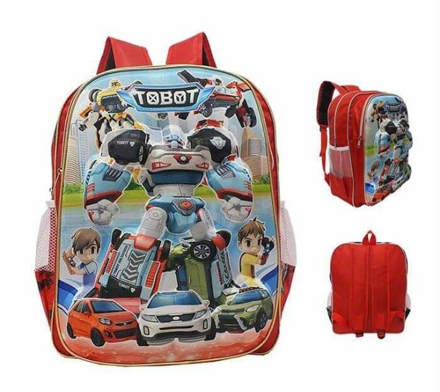 NIQABIS TAS RANSEL ANAK LAKI LAKI TOBOT 3D EMBOS TAS SEKOLAH ANAK PG PAUD TK SD MURAH ANAK COWOK