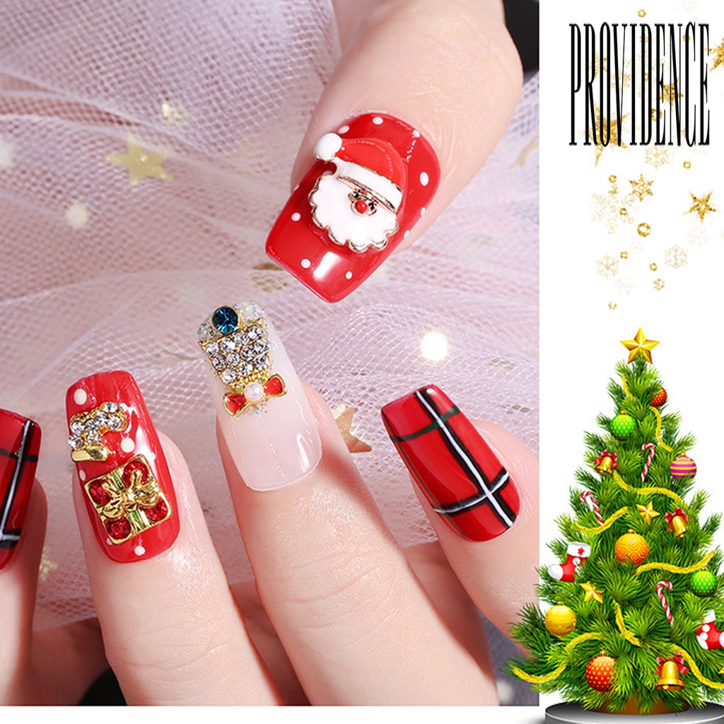 Providence Hiasan Kuku DIY Bentuk Pohon Natal Untuk Nail Art