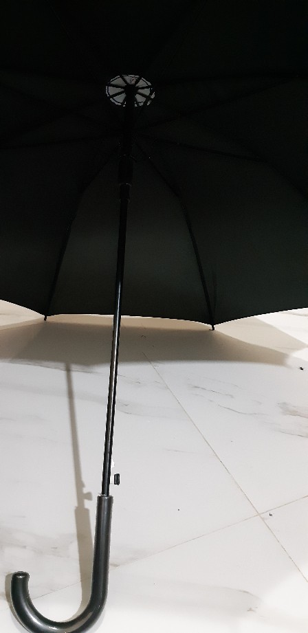 Payung Standar Panjang Hitam Polos