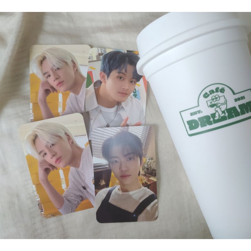 (FULLSET) NCT DREAM CAFE TUMBLER PHOTOCARD MARK JAEMIN JENO